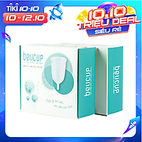 Combo 2 sản phẩm chính hãng Cốc Nguyệt San BeUCup, Cốc Nguyệt San Siêu mềm 100% Silicon y tế Wacker Đức