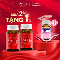 Combo 2 hộp ANGELA GOLD tăng cường sinh lý nữ 60 viên tặng 1 hộp RITANA 15 viên