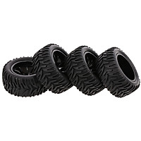 Bộ 4 Bánh Xe Nan Hình Chữ V 1/10 Cho HSP HPI Redcat RC4WD RC - Đen