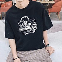 (SALE) FREE SHIP Áo Thun Đen Tay Lỡ Unisex Luffy OnePiece Siêu Ngầu