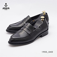 GIÀY DA NAM ADAM STORE ĐEN XẺ MŨI 1905-04D
