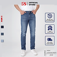 Quần Jean Nam 5S (3 Màu) Cơ Bản, Chất Cotton Cực Mềm Mại, Co Giãn Tốt, Không Bai Xù, Bền Màu, Phom Trẻ Trung (QBD)
