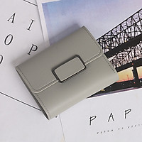 Bóp Ví nữ mini gấp 3 bỏ túi nhiều ngăn đựng tiền trangsucpt, thẻ ATM tiện dụng, Da Pu mềm mại với đường may tỉ m