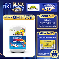 Viên Uống Dầu Cá Nature's Way Omega-3 Fish Oil Trio Giúp Bổ Sung DHA Phát Triển Trí Tuệ Cho Bé 60 Viên