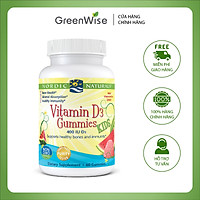 Viên Nhai Hương Trái Cây Cho Trẻ Em Bổ Sung Vitamin D3 400IU Giúp Xương Chắc Khỏe, Sức Khỏe Dẻo Dai - 60 Viên