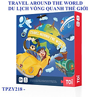 Trò chơi board game DU LỊCH VÒNG QUANH THẾ GIỚI chính hãng TOI Travel Around The World TPZY218