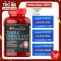 Thực Phẩm Chức Năng - Viên Uống Omega 369 Đẹp Da Tăng Cường Hệ Miễn Dịch Premium Maximum Strength Triple Omega (120 Viên)