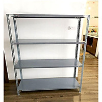 Kệ sắt v lỗ đựng đồ đa năng 4 tầng : Cao 1,5m x dài 1m x sâu 0,3m - Lắp Ghép