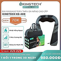Máy Massage Toàn Thân Cao Cấp 3D KINGTECH KS460 - Đai Mát xa Nhiệt Chuyên Sâu Cho Cổ, Vai Gáy, Lưng, Chân - Tiện Sử Dụng Tại Nhà, Văn Phòng, Du Lịch - Chính Hãng