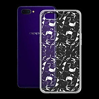 Ốp lưng cho Oppo A3S - Ốp dẻo trong, vân kim cương - Hàng Chính Hãng