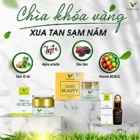 Combo 3 Mỹ Phẩm V9Queen Giúp Mờ Nám Tàn Nhang, Dưỡng Trắng Da