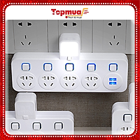 Ổ Cắm Điện Đa Năng - Có Đèn - 4 Ổ Và 2 Cổng Sạc USB