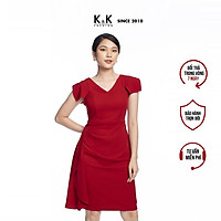 Đầm Dự Tiệc Sang Trọng K&K Fashion KK105-20 Màu Đỏ Dáng Chữ A