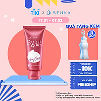 Sữa rửa mặt dưỡng da sáng hồng Senka Perfect Whip Berry Bright 100g