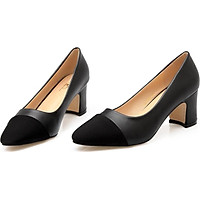IELGY High-heeled women's fashion comfortable 7cm mid-heel color matching wild pumps