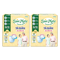 Combo 2 Tã Quần Người Lớn Sunmate Mềm Mại M9 (9 Miếng)