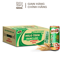 Sữa Lúa Mạch Nestlé MILO Lon Thùng 24 Lon x 240 ml (4x6x240ml)