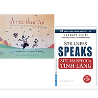 Sách combo đi vào thực tại và sức mạnh của tĩnh lặng Tặng bookmark vadata