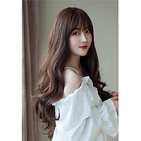 KÈM LƯỚI VÀ LƯỢC. Tóc giả nữ nguyên đầu dài, tóc giả nguyên đầu, giống tóc thật 100%, có rãnh da đầu, chất tơ cao cấp, chịu nhiệt tốt, bấm, uốn, duỗi, gội thoải mái.