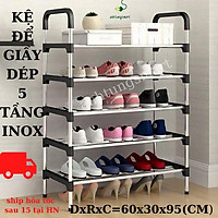 Kệ Giầy Dép Thông Minh Tiện Dụng 5 Tầng inox Cao Cấp