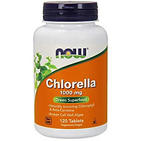 Viên Uống Now Chlorella 1000mg Với Chất Diệp Lục Tự Nhiên, Beta-Carotene, Hỗn Hợp Carotenoids, Vitamin C, Sắt & Protein