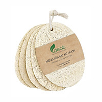 Xơ Mướp Rửa Chén Bát Cao Cấp ECODEALS loại mềm - 100% xơ mướp hữu cơ, kích thước lớn, bền chắc, phù hợp ly chén sứ, thủy tinh  - KT 7.5 x 13cm