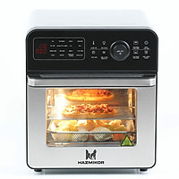 Nồi chiên không dầu lò nướng HAZMIKOR 16L công suất 1800W vỏ nồi inox công nghệ Italia