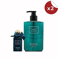 Combo 2 sữa tắm trứng cá tầm dưỡng ẩm hương nước hoa Weilaiya Moist And Smooth Bath Foam 312ml (kèm lọ mini 60ml)