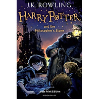 Harry Potter Part 1: Harry Potter And The Philosopher's Stone (Hardback) Large Print Edition (Harry Potter và Hòn đá phù thủy) (English Book)