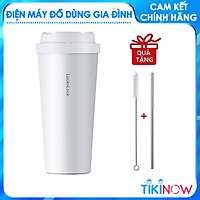 Ly Giữ Nhiệt Lock&Lock Energetic One Touch Tumbler LHC3249 (550ml) - Hàng Chính Hãng, Bằng Thép Không Gỉ Inox 316L, Nắp Mở Một Chạm, Tặng Ống Hút Và Cọ Rửa