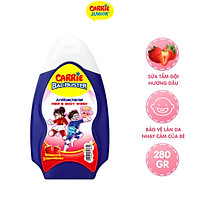 Sữa Tắm Gội Sạch Khuẩn Carrie Junior BacBuster Hương Strawberry 280G