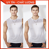 (Combo 2 Áo) Áo Ba Lỗ Lưới Thoáng Khí Thể thao tập gym, Áo lót lưới_thun lạnh, co giãn 4 chiều
