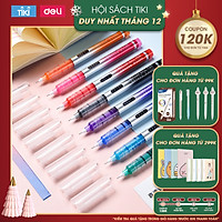 Bút gel nhiều màu Deli - 0.5mm - Mực trơn đều - 8 màu 8 chiếc/Hộp - 1 hộp - S855