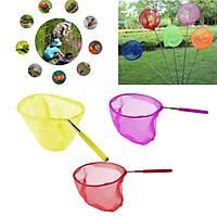 Set of 3 Kid's Telescopic Butterfly Fishing Net Extendable 34 inch Colorful