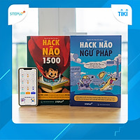 Combo 2 sách Hack Não 1500 + Hack Não Ngữ Pháp - Tặng App học phát âm và ngữ pháp, làm chủ từ vựng và nắm chắc ngữ pháp tiếng Anh chỉ sau 2 tháng