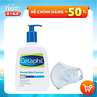 Sữa Rửa Mặt Cetaphil Gentle Skin Cleaner (500ml) + Tặng kèm khẩu trang vải