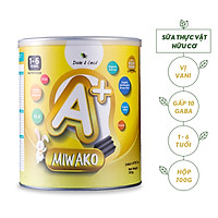 Sữa Công Thức Thực Vật Hữu Cơ Miwako A+ Hộp 700g Vị Vani - Giúp Giấc Ngủ Ngon, Cải Thiện Hệ Tiêu Hóa