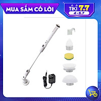 Bộ Cọ Nhà Vệ Sinh, Nhà Tắm Tự Động Không Dây Thông Minh 360 Độ Với 4 Đầu Cọ Thay Thế Tiện Lợi, Đơn Giản Và Dễ Dàng Sử Dụng