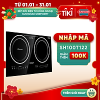 Bếp Đôi Điện Từ - Hồng Ngoại Sunhouse SHB9103MT - Hàng chính hãng