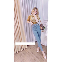 Quần Jean Nữ Lưng Cao thương hiệu Julido Store, mẫu mới form ôm tôn dáng đẹp 2021 J410