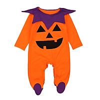 Baby Autumn Winter Halloween Outfits Cotton Cute Pumpkins Design Infant Boy Girl Romper Bodysuits