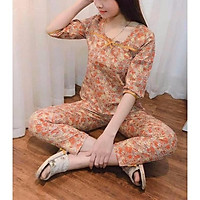 Bộ quần áo mặc nhà,bộ ngủ nữ phong cách trẻ trung,màu sắc lạ mắt