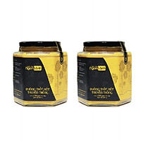 Combo Tiện Lợi 2Kg Đường Thốt Nốt Truyền Thống ( 2 Hũ Thuỷ Tinh 1Kg) - Đặc Sản Ngon Lành