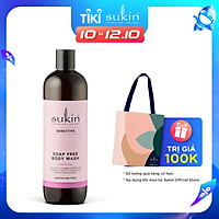 Sữa tắm không xà phòng cho da nhạy cảm Sukin Sensitive Soap Free Body Wash 500ml