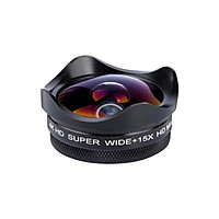 4K Ultra HD Smartphone Camera Lens 0.45X Wide-angle 15X Macro Phone Lens with Universal Clip Compatible with iPhone
