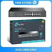 TP-Link TL-SG1016D - Switch Lắp Tủ/Để bàn 16 Cổng Tốc Độ Gigabit - Hàng Chính Hãng