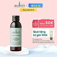 Nước Hoa Hồng Se Khít Lỗ Chân Lông Dành Cho Da Mụn Sukin Blemish Control Pore Perfecting Toner 125ml