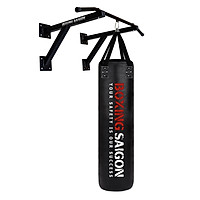 Combo Bao Cát Treo Boxing Punching Bag 1M2 & Khung Treo Đôi - Đen