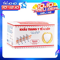 Khẩu trang y tế 4 lớp vải không dệt Hynam - (50 cái/ hộp) - Màu trắng