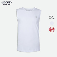 Áo Phông T - Shirt Nam Jockey Thun Cotton compact In Haft Boy Màu Trắng Cao Cấp - J7338